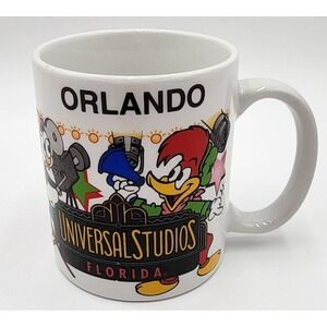 Vintage Universal Studios‎ Florida Orlando Mug Character Coffee Cup EXC 1996